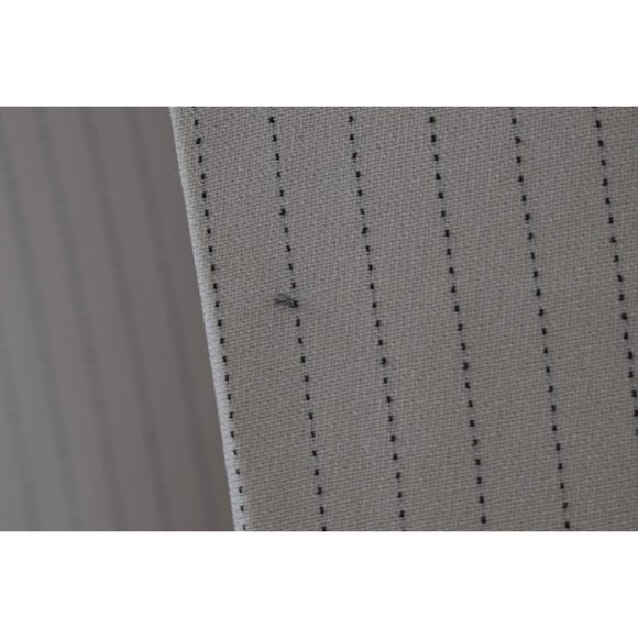 Vintage 00s Mid-Waist Beige Chalk Stripe Trousers | 30‎ waist - Picture 8 of 10